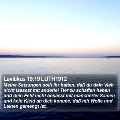 Levitikus 19:19 LUTH1912 Bible Verse Image