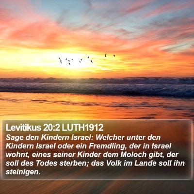 Levitikus 20:2 LUTH1912 Bible Verse Image