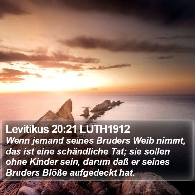 Levitikus 20:21 LUTH1912 Bible Verse Image