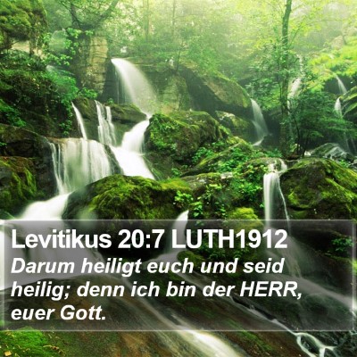 Levitikus 20:7 LUTH1912 Bible Verse Image
