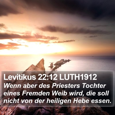 Levitikus 22:12 LUTH1912 Bible Verse Image