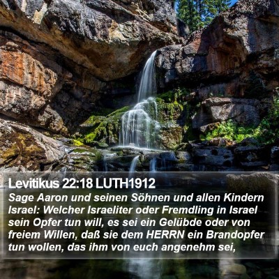 Levitikus 22:18 LUTH1912 Bible Verse Image