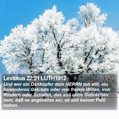 Levitikus 22:21 LUTH1912 Bible Verse Image