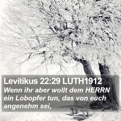 Levitikus 22:29 LUTH1912 Bible Verse Image
