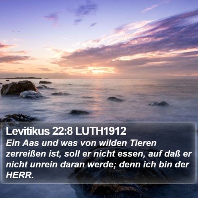 Levitikus 22:8 LUTH1912 Bible Verse Image