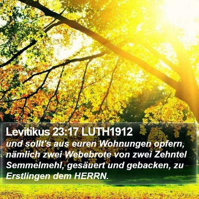 Levitikus 23:17 LUTH1912 Bible Verse Image