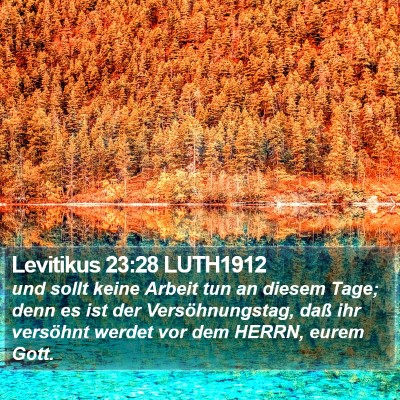 Levitikus 23:28 LUTH1912 Bible Verse Image