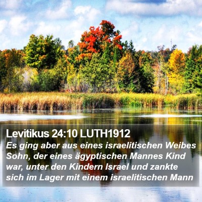 Levitikus 24:10 LUTH1912 Bible Verse Image