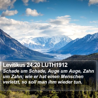 Levitikus 24:20 LUTH1912 Bible Verse Image