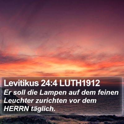 Levitikus 24:4 LUTH1912 Bible Verse Image