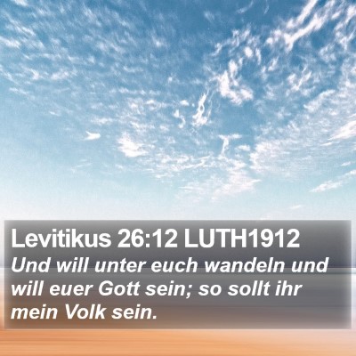 Levitikus 26:12 LUTH1912 Bible Verse Image