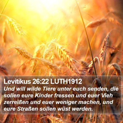 Levitikus 26:22 LUTH1912 Bible Verse Image