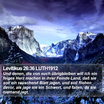 Levitikus 26:36 LUTH1912 Bible Verse Image