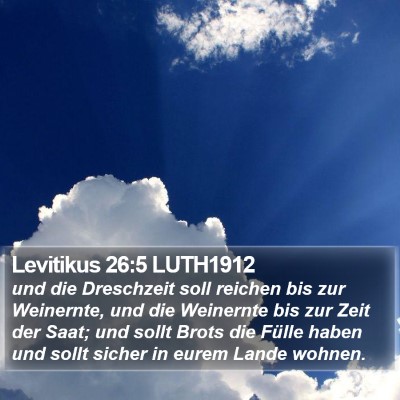 Levitikus 26:5 LUTH1912 Bible Verse Image