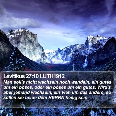 Levitikus 27:10 LUTH1912 Bible Verse Image