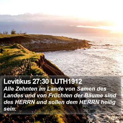 Levitikus 27:30 LUTH1912 Bible Verse Image