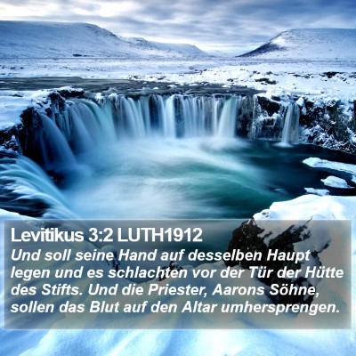 Levitikus 3:2 LUTH1912 Bible Verse Image