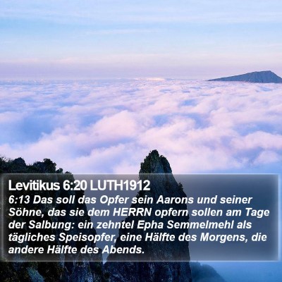 Levitikus 6:20 LUTH1912 Bible Verse Image