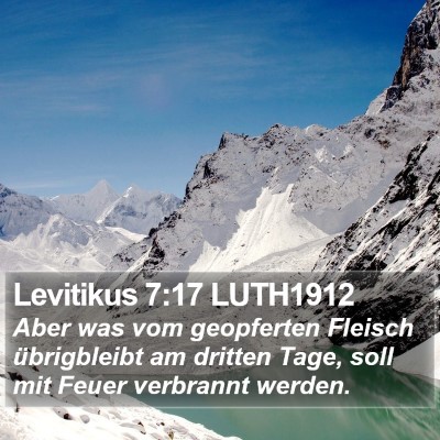 Levitikus 7:17 LUTH1912 Bible Verse Image