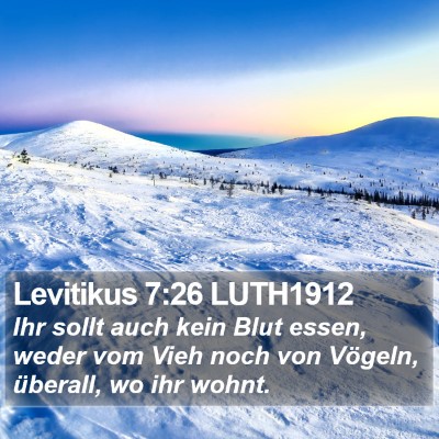 Levitikus 7:26 LUTH1912 Bible Verse Image