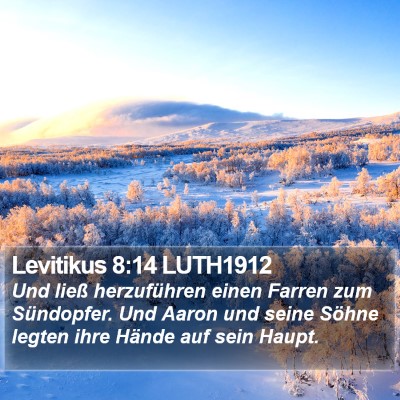 Levitikus 8:14 LUTH1912 Bible Verse Image