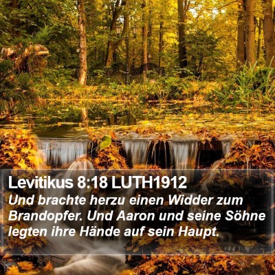 Levitikus 8:18 LUTH1912 Bible Verse Image