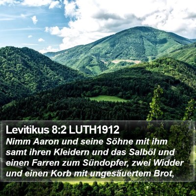 Levitikus 8:2 LUTH1912 Bible Verse Image
