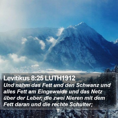 Levitikus 8:25 LUTH1912 Bible Verse Image