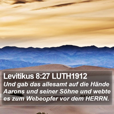 Levitikus 8:27 LUTH1912 Bible Verse Image