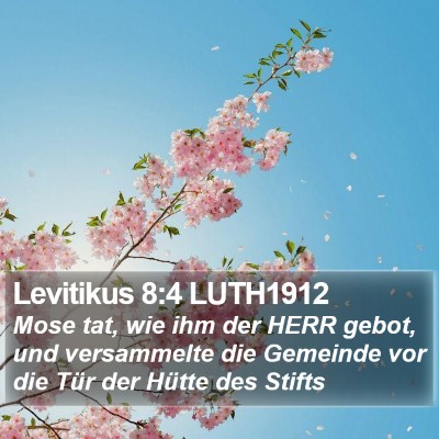 Levitikus 8:4 LUTH1912 Bible Verse Image
