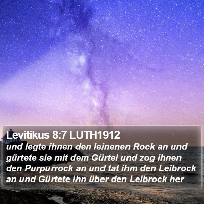 Levitikus 8:7 LUTH1912 Bible Verse Image