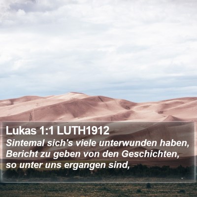 Lukas 1:1 LUTH1912 Bible Verse Image