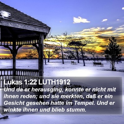 Lukas 1:22 LUTH1912 Bible Verse Image