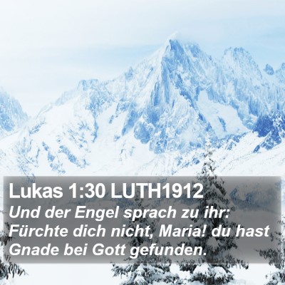 Lukas 1:30 LUTH1912 Bible Verse Image