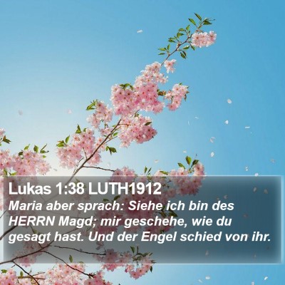 Lukas 1:38 LUTH1912 Bible Verse Image