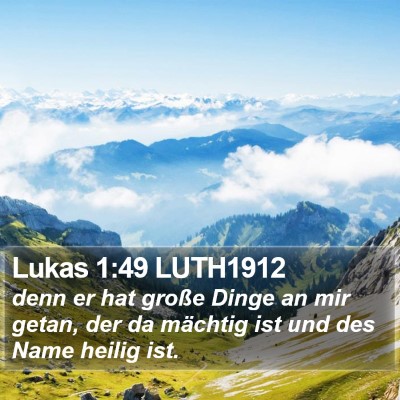 Lukas 1:49 LUTH1912 Bible Verse Image