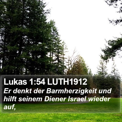 Lukas 1:54 LUTH1912 Bible Verse Image