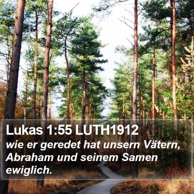 Lukas 1:55 LUTH1912 Bible Verse Image