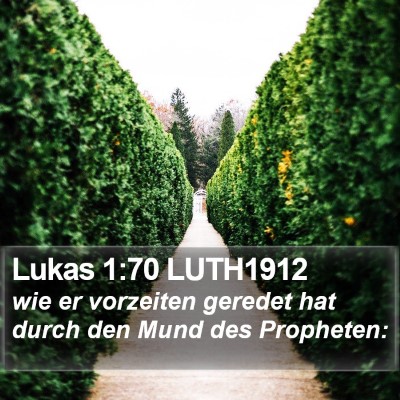 Lukas 1:70 LUTH1912 Bible Verse Image