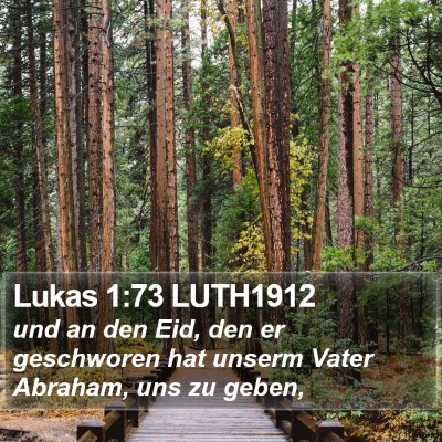 Lukas 1:73 LUTH1912 Bible Verse Image