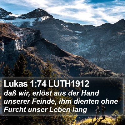 Lukas 1:74 LUTH1912 Bible Verse Image