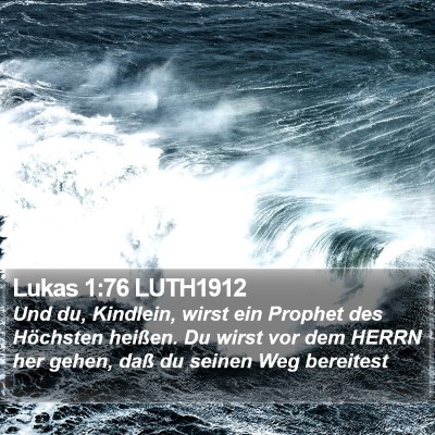 Lukas 1:76 LUTH1912 Bible Verse Image