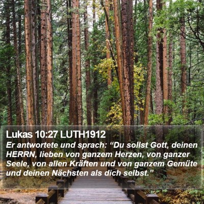 Lukas 10:27 LUTH1912 Bible Verse Image