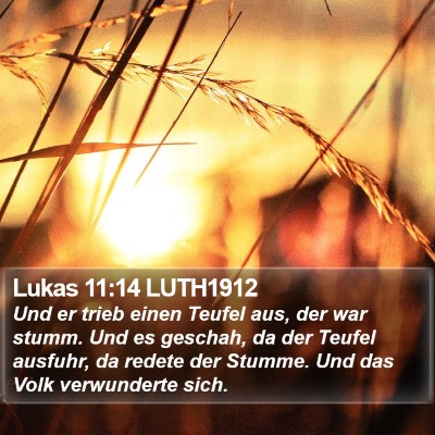 Lukas 11:14 LUTH1912 Bible Verse Image