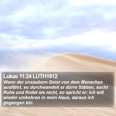 Lukas 11:24 LUTH1912 Bible Verse Image