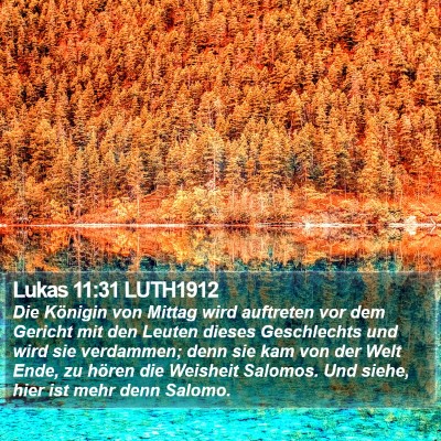 Lukas 11:31 LUTH1912 Bible Verse Image