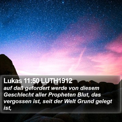 Lukas 11:50 LUTH1912 Bible Verse Image