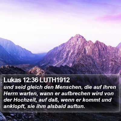 Lukas 12:36 LUTH1912 Bible Verse Image