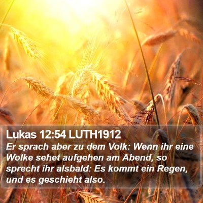 Lukas 12:54 LUTH1912 Bible Verse Image