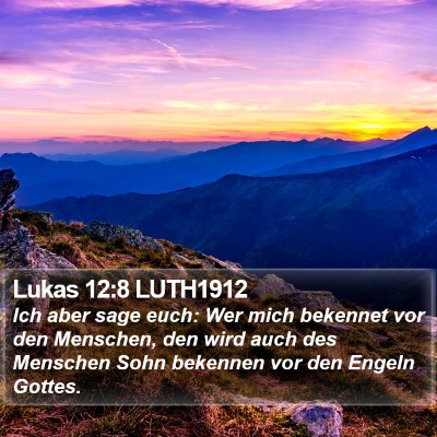 Lukas 12:8 LUTH1912 Bible Verse Image